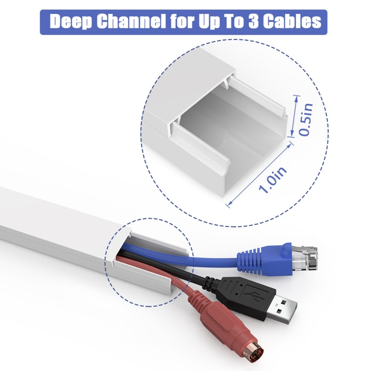 XCS01 Juego de organizador de Cables con Cubierta correctora de Cables personalizable