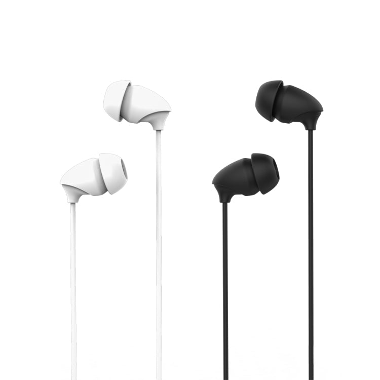 Remax RM-588 Stereo Headphone to sleep in the Ear with Cable Control and Microphone and hands-free support (White)
