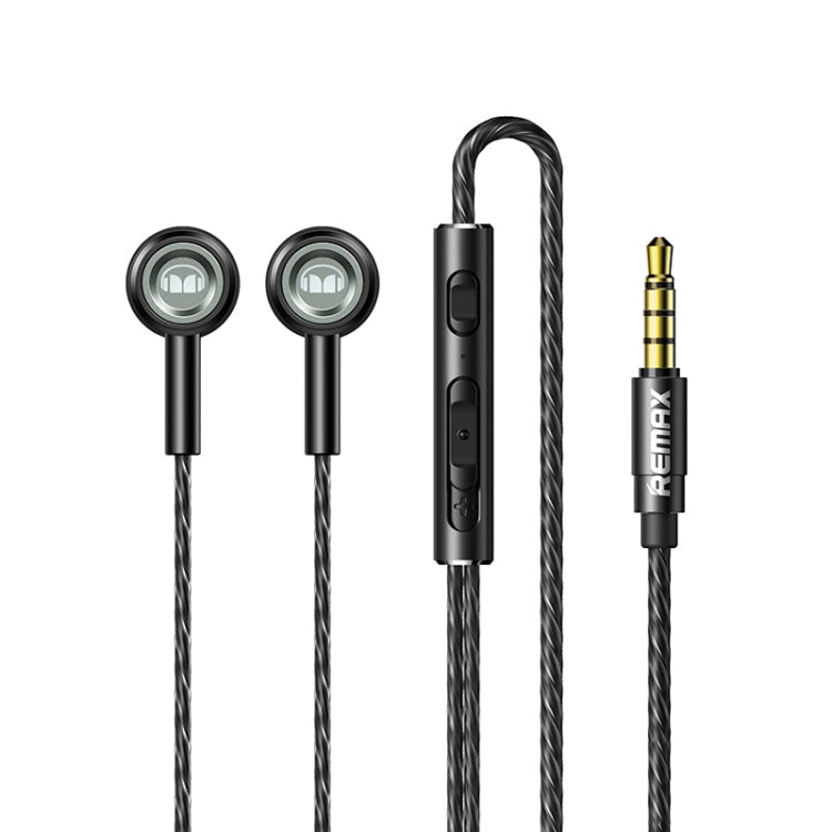 Remax RM-598 Wired Metal Monster In-Ear Earphone with Wired Control and Mic and Hands-Free Stand
