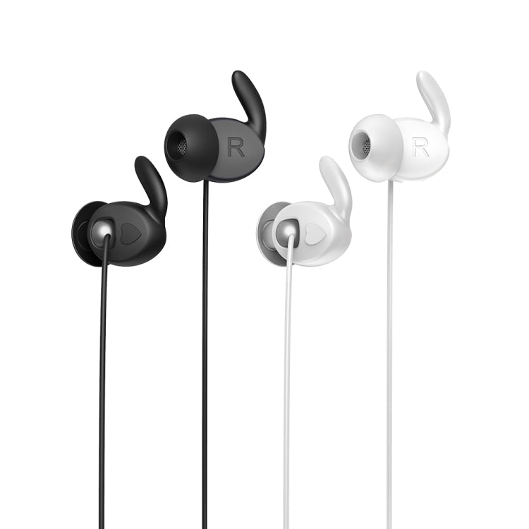 Remax RM-625 Écouteurs filaires semi-intra-auriculaires en métal avec microphone et support mains libres (Blanc)