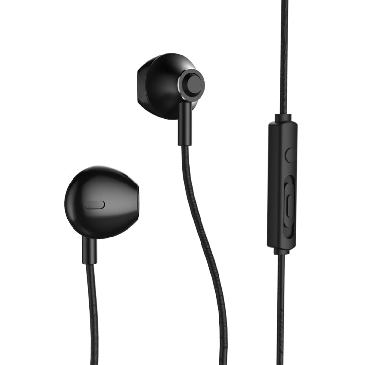 Remax RM-711 Wired Headphone for music with Microphone and hands-free support (Black)