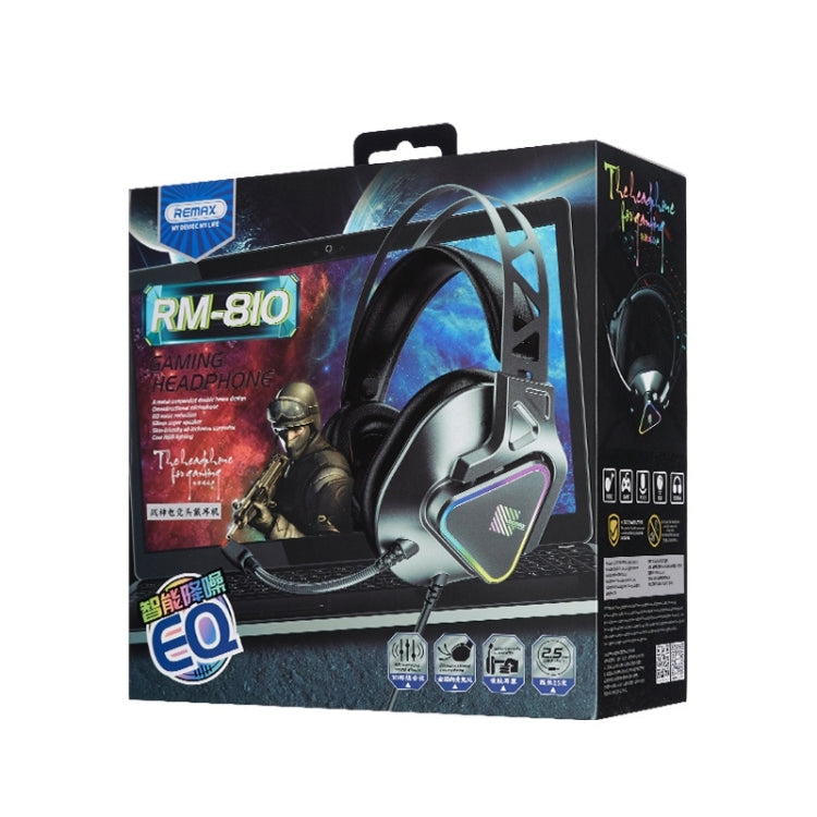 Remax RM-810 WARGOD Series Intelligent Noise Reduction Gaming Headset with Microphone (Grey)