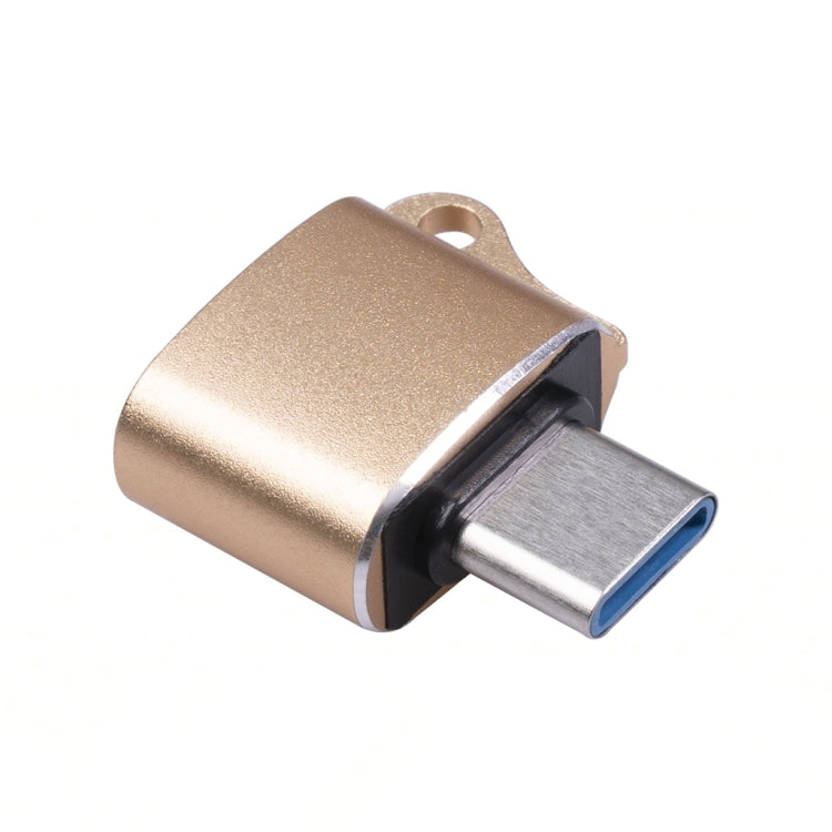 Adaptateur OTG 3699 Type C / USB-C mâle vers USB 2.0 (Or)