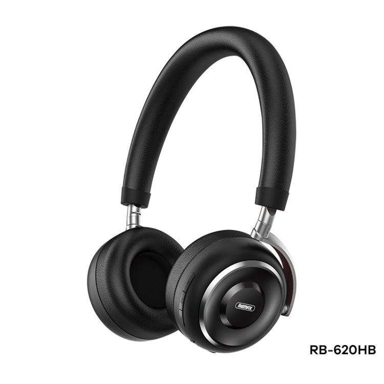 Remax RB-620HB Bluetooth 5.0 Auriculares Bluetooth Inalámbricos de metal (Negro)