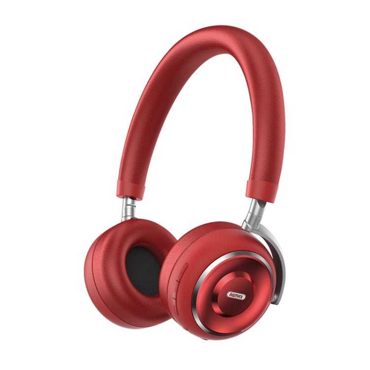 Remax RB-620HB Bluetooth 5.0 Auriculares Bluetooth Inalámbricos de metal (Rojo)