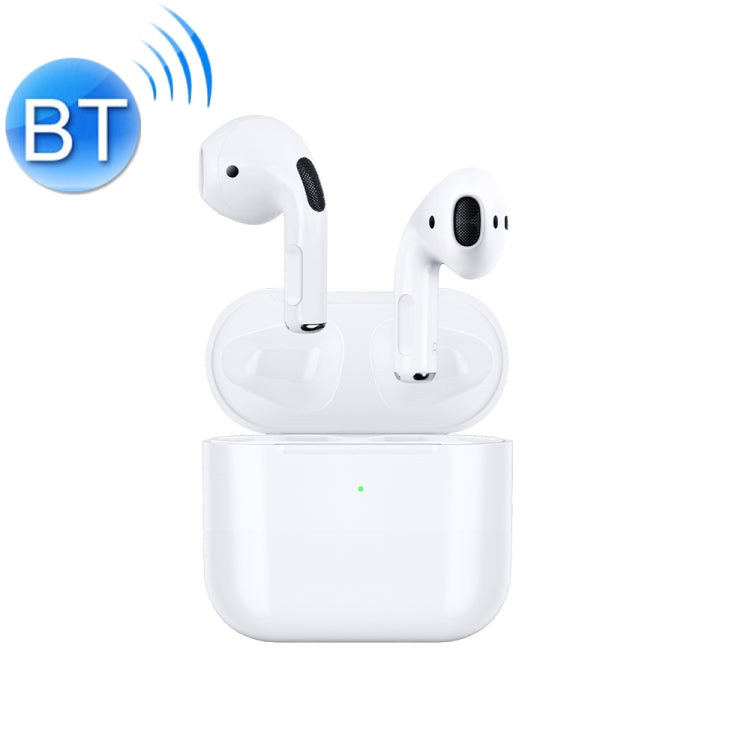 Wiwu Airbuds Lite Touch Bluetooth Earphone with Charging Box Support Siri Master-Slave Switching iOS Show Battery (White)