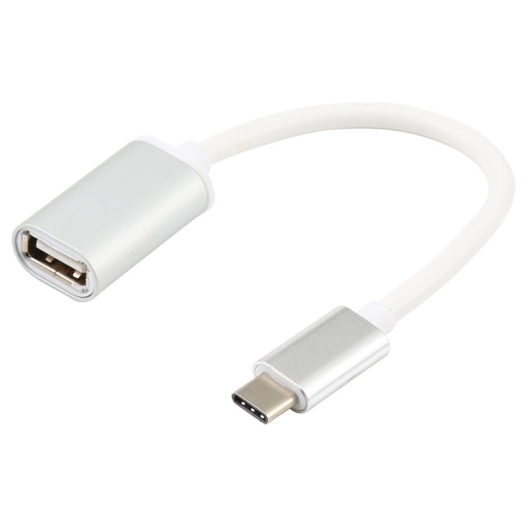 BYL-1802 USB-C 3.1 / Type C Male to USB 2.0 Female OTG Adapter Cable (White)
