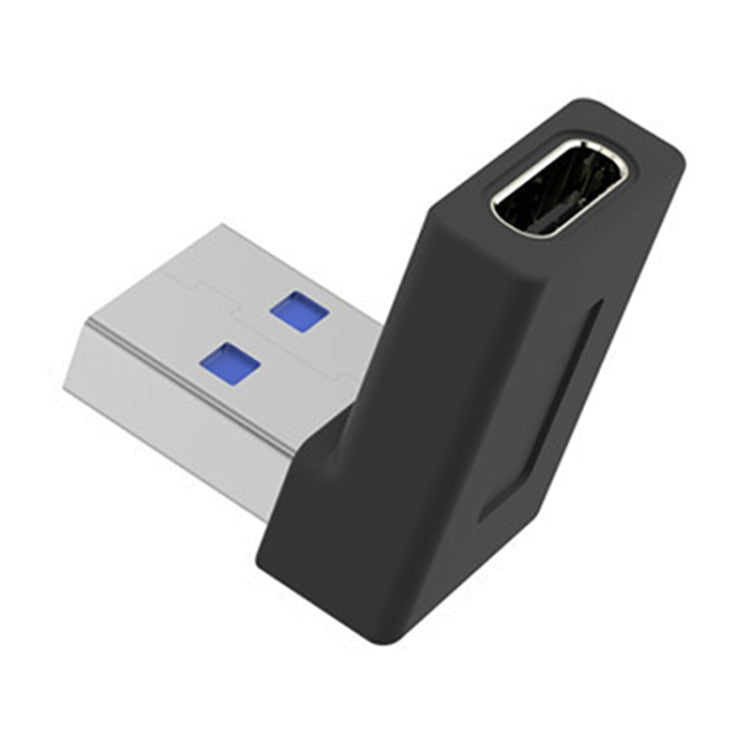 XQ-ZH002 USB 3.0 Macho a USB-C / Tipo C / Tipo C Female OTG Adaptador de codo