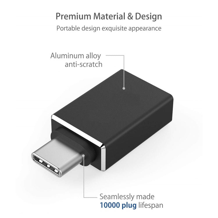 XQ-ZH005 USB 3.0 Female to USB-C / Type C / Type C Male OTG Adapter