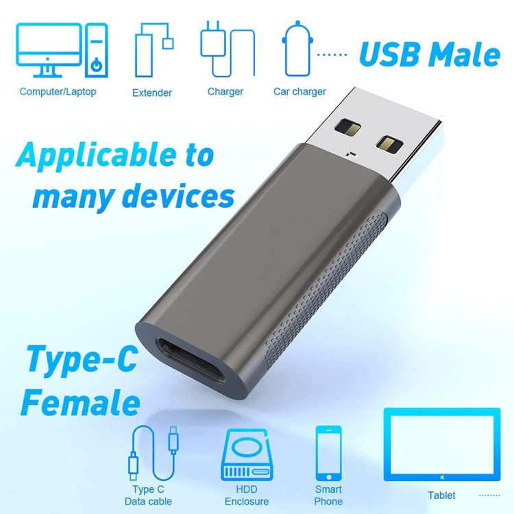 XQ-ZH011 USB 3.0 Macho a USB-C / TYPE-C Female OTG Aley Aley Adaptador