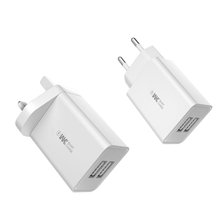 WK WP-U56 2A Dual USB Travel Charger Travel Charger Power Adapter EU Plug