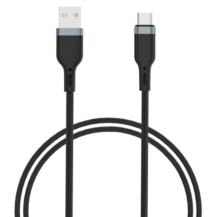 WIWU PT02 USB A USB-C / TYPE-C Platinum Cable de Datos longitud del Cable: 2m (Negro)