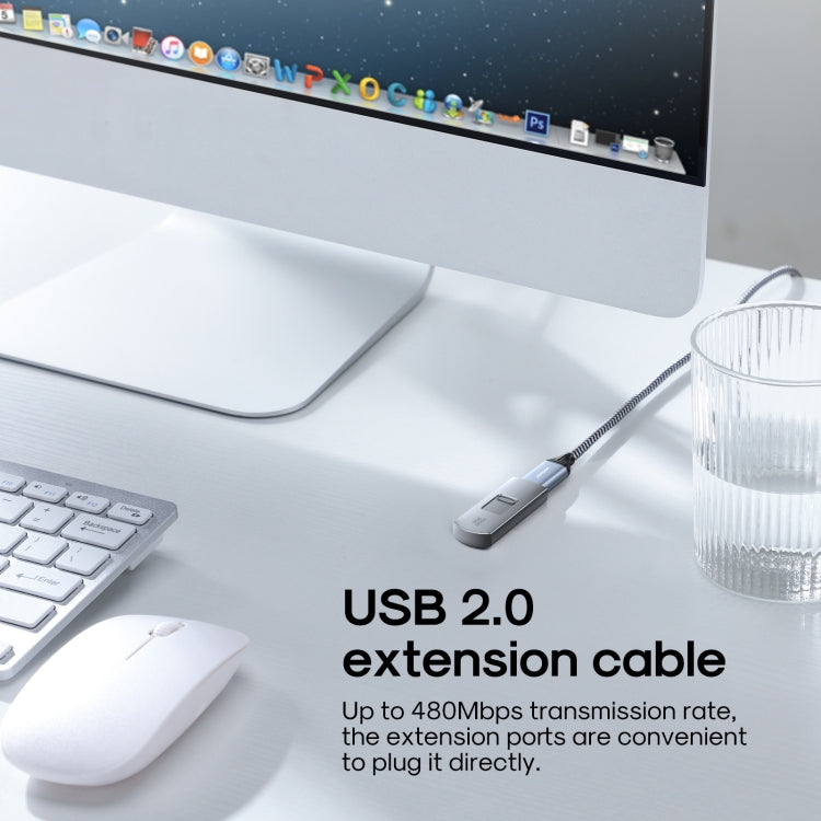 Joyroom S-2030N13 3A USB2.0 Cable de extensión de la trenza de Nylon