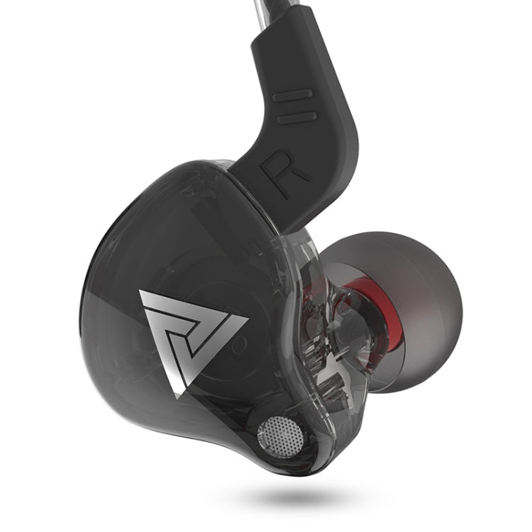 QKZ AK6 3.5mm In-Ear Subwoofer Sports Headphones Cable length: about 1.2m (Black)