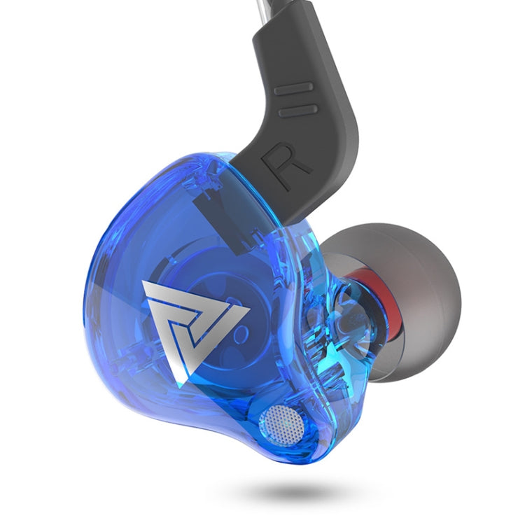 QKZ AK6 3.5mm Auriculares Deportivos de subwoofers en el Oído en la Oreja longitud del Cable: alrededor de 1.2m (Azul)