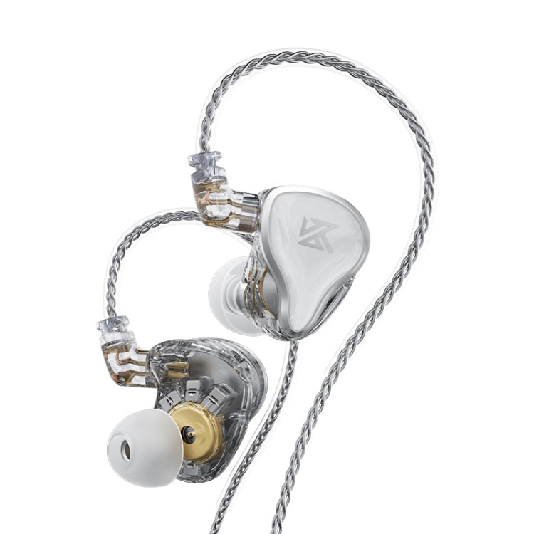 16 unités KZ ZAS Iron-in-Ear Wired Headphones Version standard (Blanc)