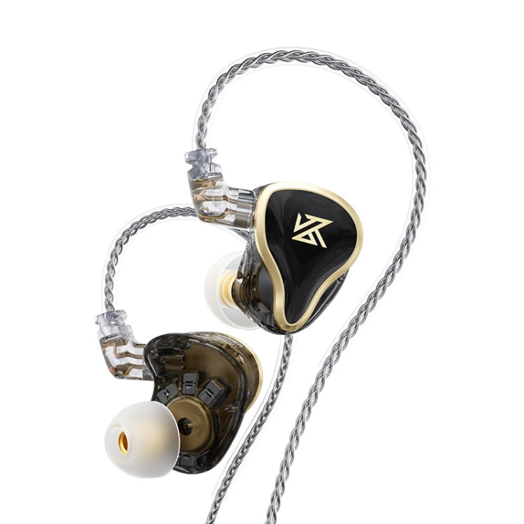 16 Units KZ ZAS Iron-on-Ear Wired Headphones Standard Version (Black)
