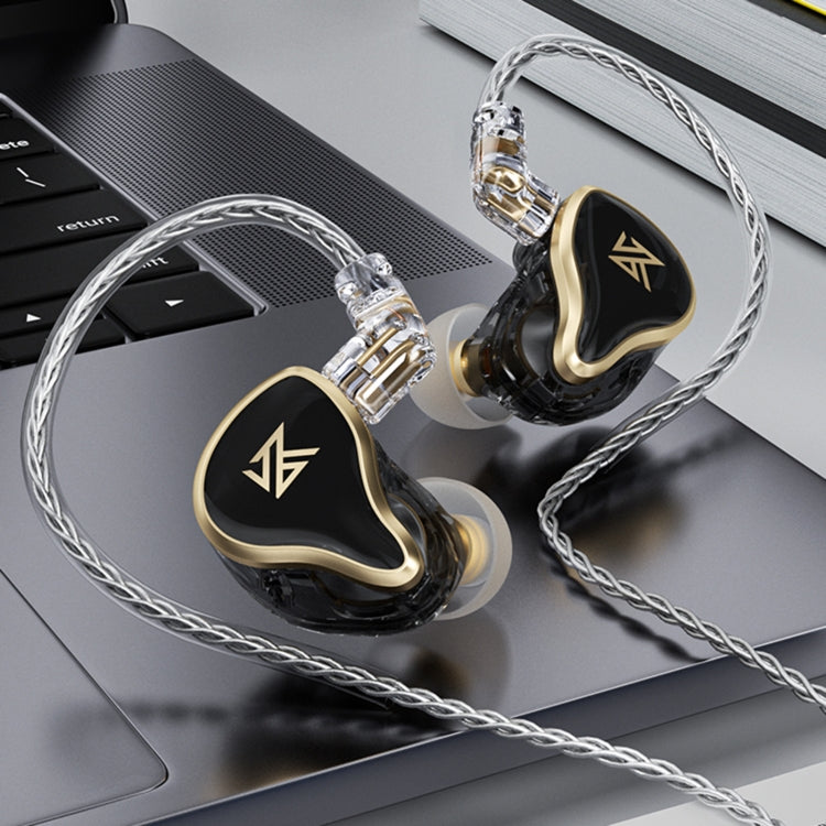 16 unités KZ ZAS Iron-on-Ear Wired Headphones Version standard (Noir)