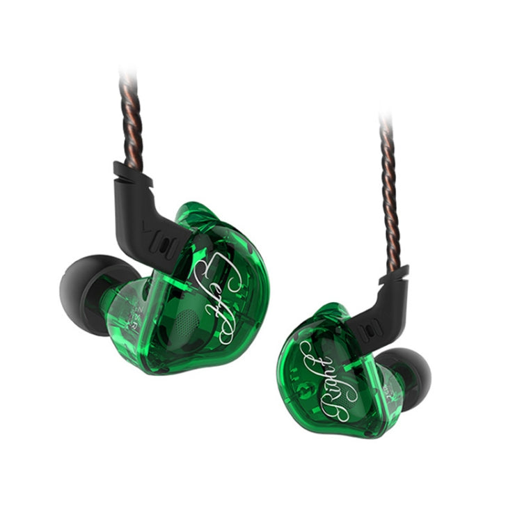6 Écouteurs filaires KZ ZSR Iron-in-Ear Version standard (Vert)