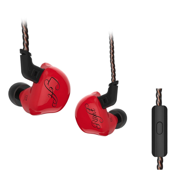 Wired Earphone Iron In Ear Iron In Ear KZ ZSR Version (Red)
