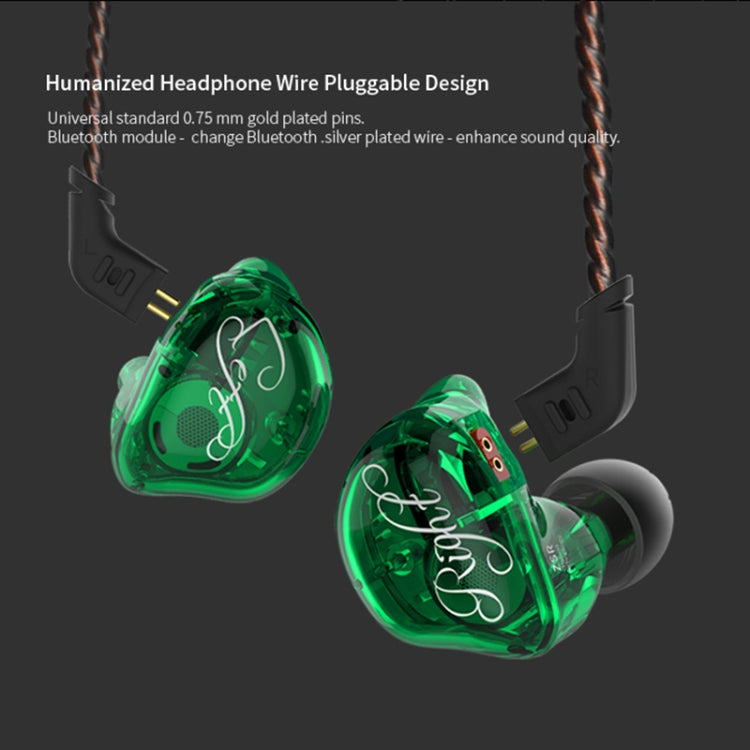 Wired Earphone Iron In Ear Iron In Ear KZ ZSR Version (Green)