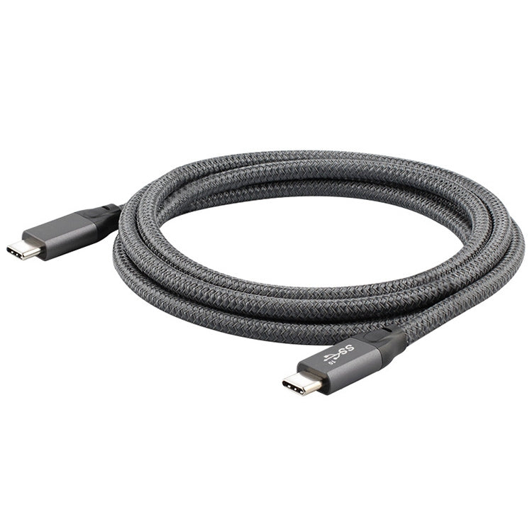 Câble de données pleine fonction USB-C / TYPE-C mâle 100 W vers USB-C / TYPE-C mâle avec marque E Longueur du câble : 2 m