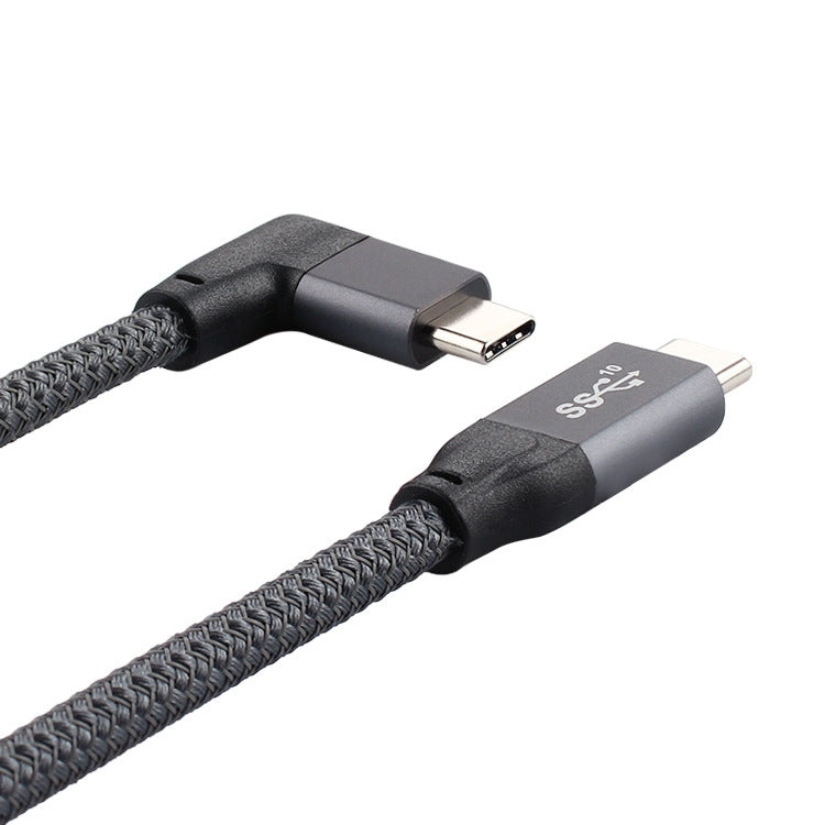 100W USB-C / TYPE-C CODBOW A USB-C / TYPE-C Cable de Datos de función completa con marca E Longitud del Cable: 0.5m