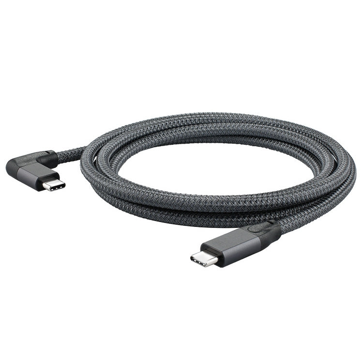 100W USB-C / TYPE-C CODBOW A USB-C / TYPE-C Cable de Datos de funciones completas Macho con marca E Longitud del Cable: 1.5 m