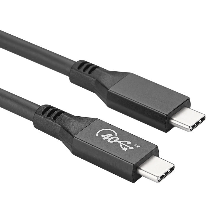 100 W USB-C / TYPE-C 4.0-Stecker auf USB-C / Type-C 4.0-Stecker Vollfunktionsdatenkabel für Thunderbolt 3 Kabelleitung: 0,5 m