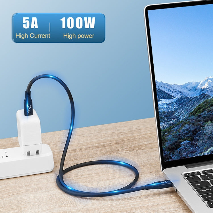100W USB-C / TYPE-C 4.0 Male to USB-C / Type-C 4.0 Male Full Feature Data Cable for Thunderbolt 3 Cable Length: 1m