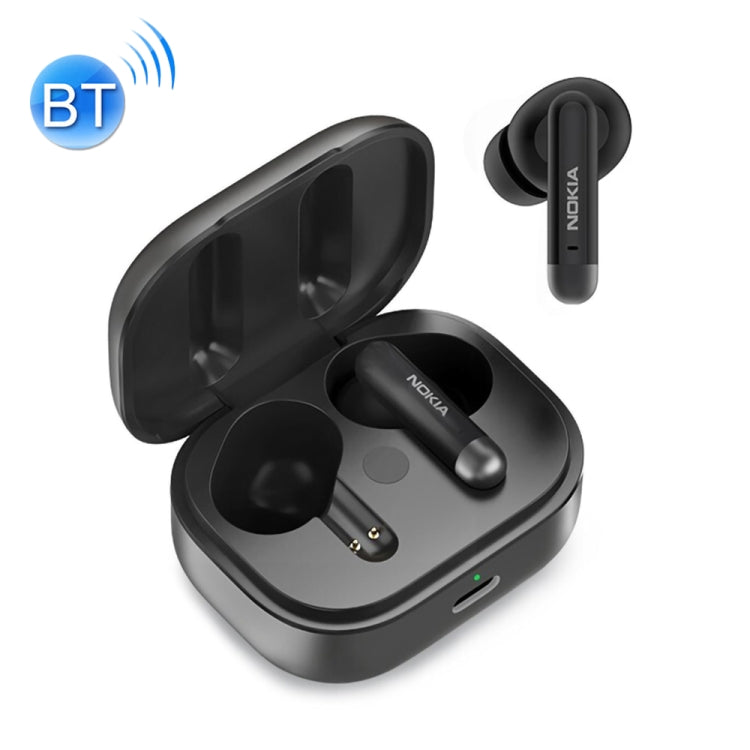 Original Nokia E3511 TWS ANC Noise Reduction Touch Bluetooth Earphone with Charging Box (Black)