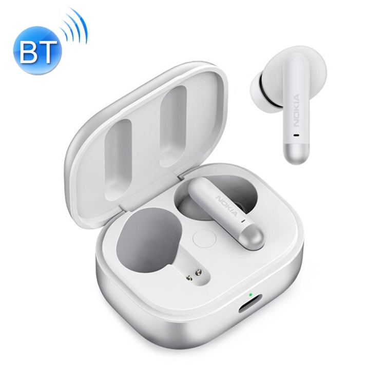 Original Nokia E3511 TWS ANC Noise Reduction Touch Bluetooth Earphone with Charging Box (White)