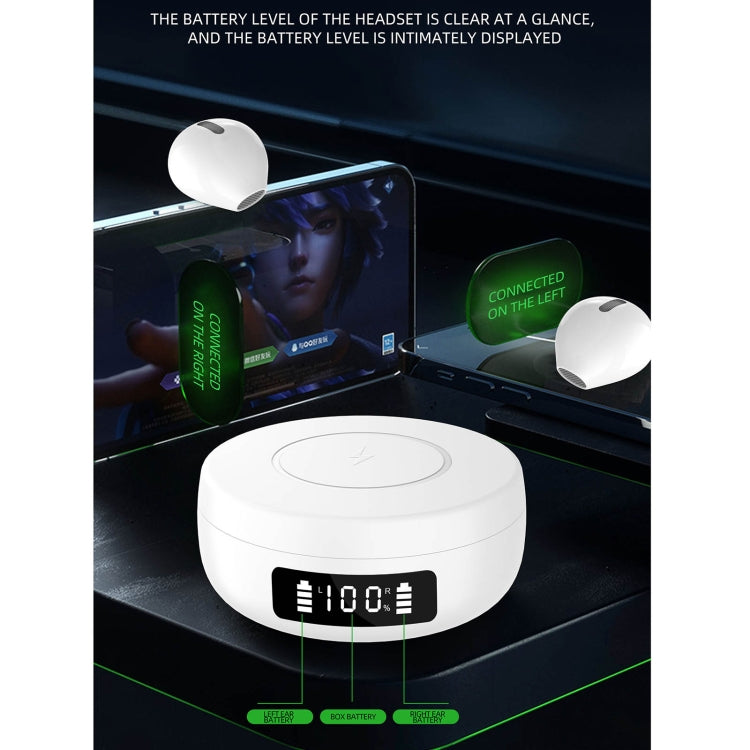 X6WS Mini Noise Reduction Digital Display TWS Wireless Bluetooth Earphone (Skin Color)