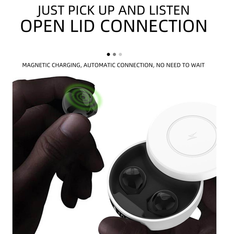 X6WS Mini écouteur Bluetooth sans fil TWS à affichage numérique à réduction de bruit (Blanc)