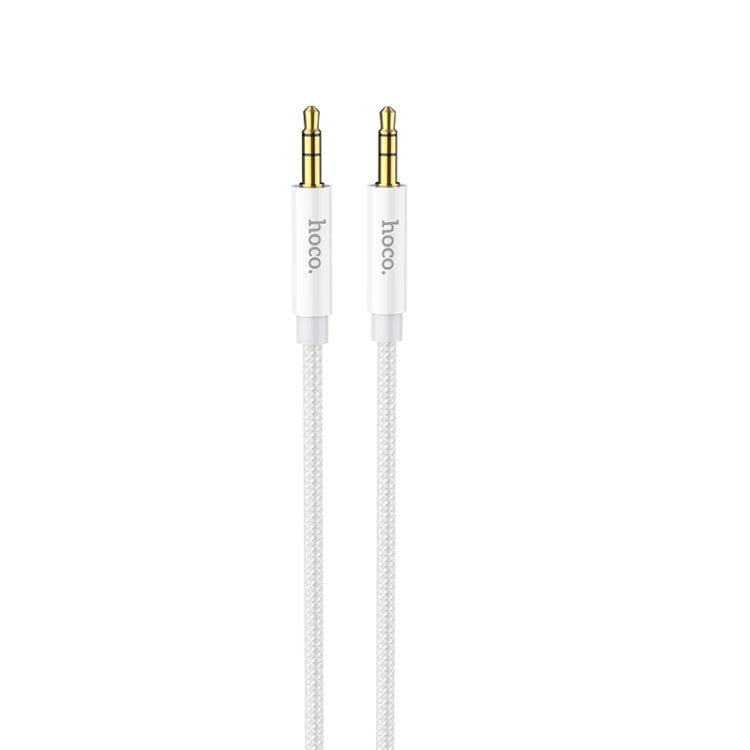 Hoco UPA19 DC 3.5mm a 3.5 mm AUX Cable de Audio Longitud: 1M (Plata)