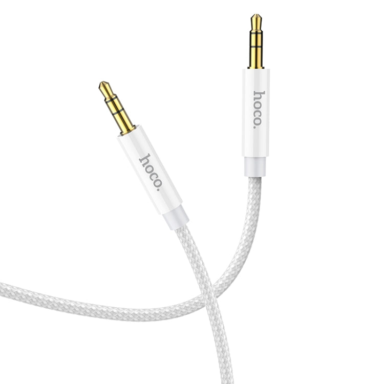 Hoco UPA19 DC 3.5mm to 3.5mm AUX Audio Cable Length: 1M (Silver)