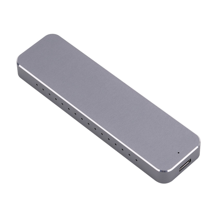 V195A USB-C / TYP-C Female to M.2 SSD Hard Drive Enclosure (Gray)