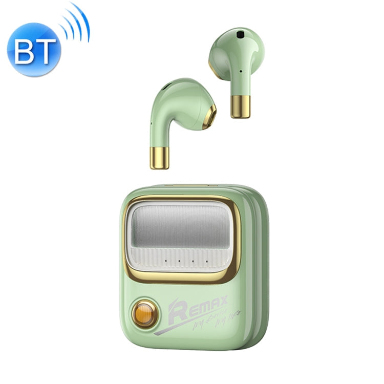 Remax TWS-38 YOSEE Series True Wireless Music Call Écouteur Bluetooth (vert avocat)