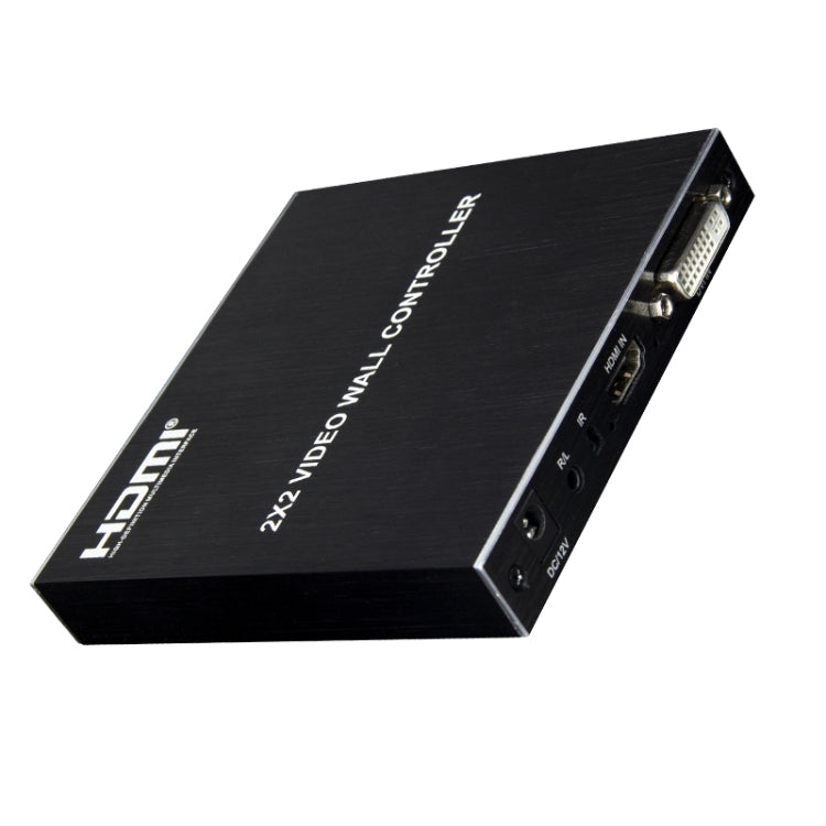 1080p 2 x 2 HDMI + DVI to 4 Port HDMI Video Wall Controller (Black)