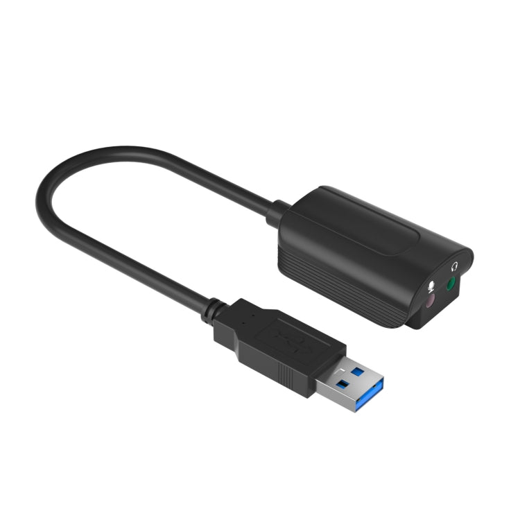 V219A 7.1 Channel USB Audio Conversion External Sound Card (Black)