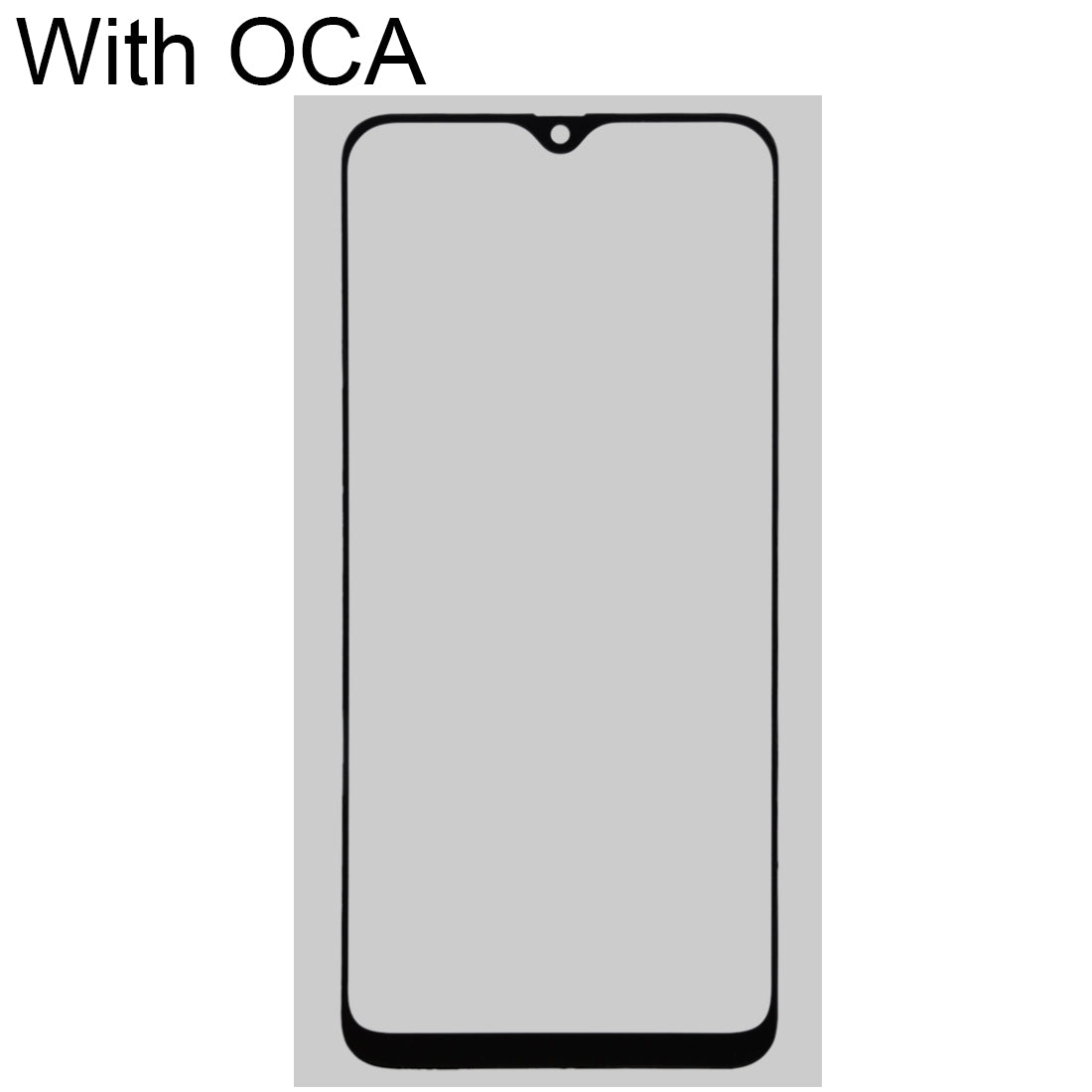 Front Screen Glass + OCA Adhesive Samsung Galaxy A40S