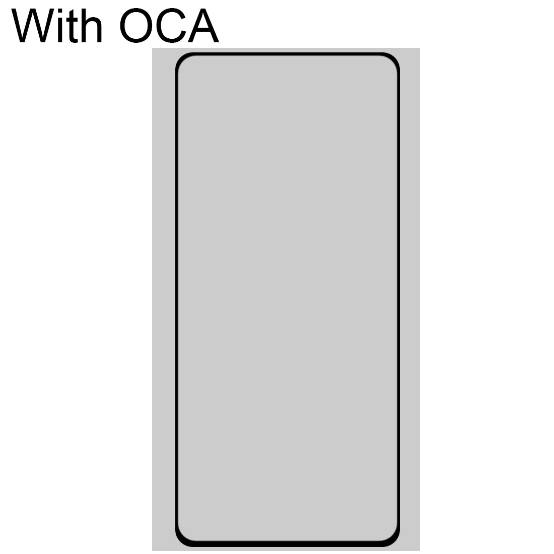 Cristal Pantalla Frontal + Adhesivo OCA Samsung Galaxy A80 / A90