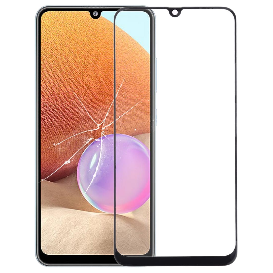 Front Screen Glass + OCA Adhesive Samsung Galaxy A32 4G