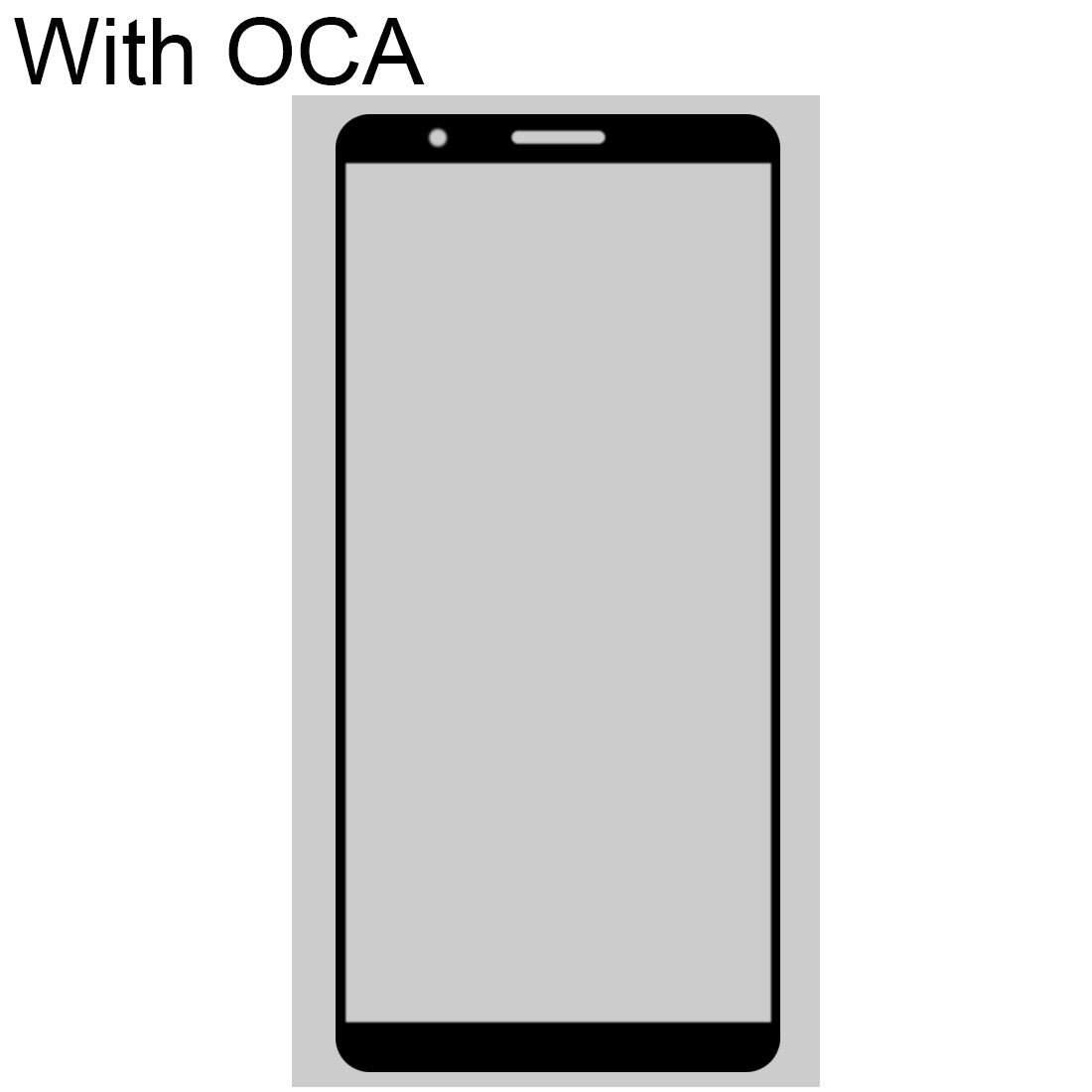 Cristal Pantalla Frontal + Adhesivo OCA Samsung Galaxy A01 Core / A013