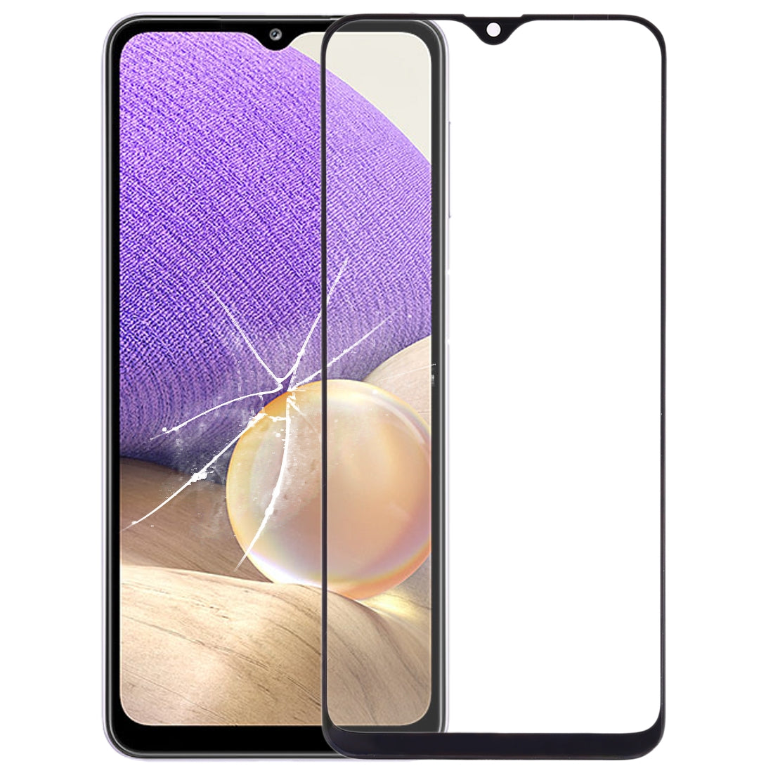 Cristal Pantalla Frontal + Adhesivo OCA Samsung Galaxy A32 5G