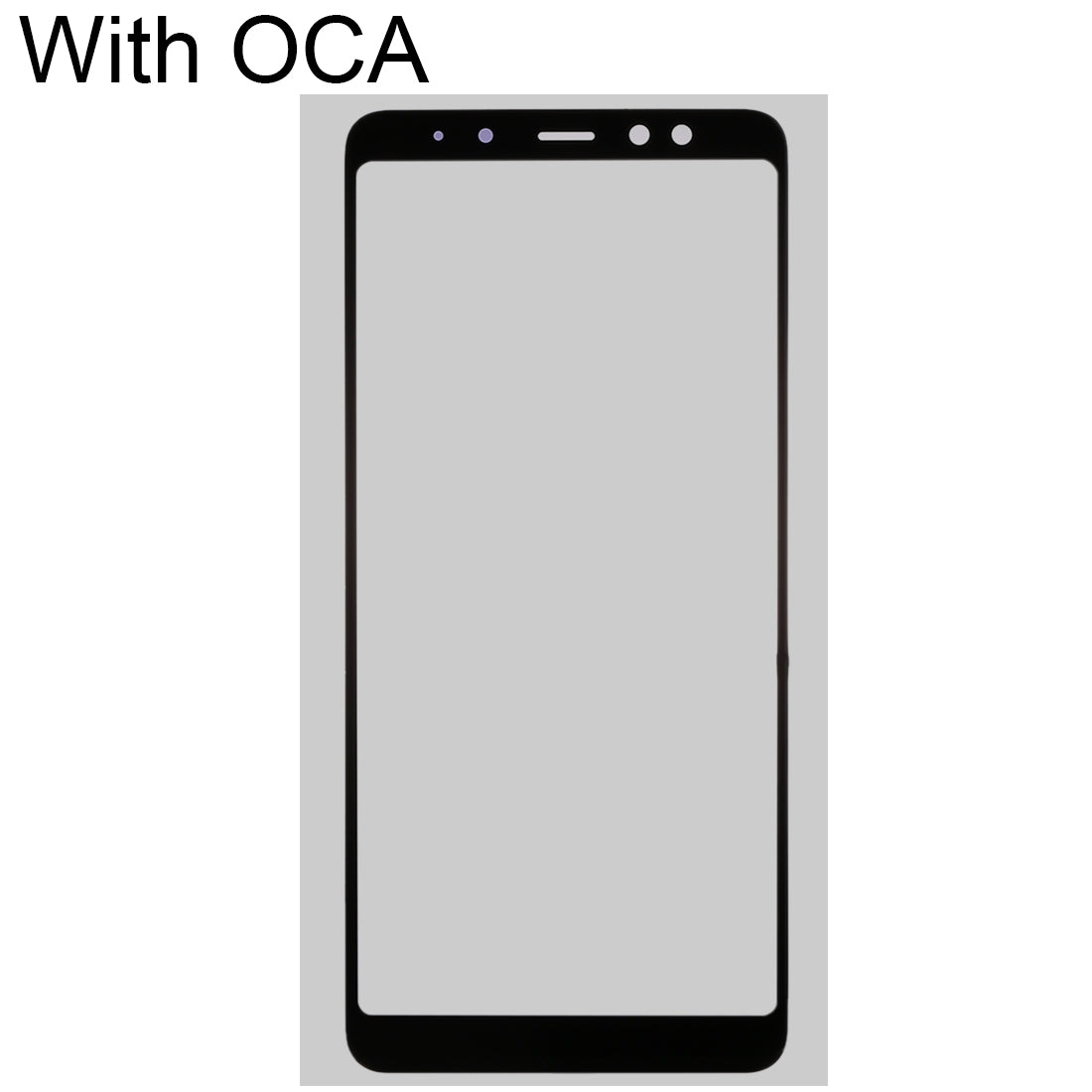 Cristal Pantalla Frontal + Adhesivo OCA Samsung Galaxy A8 2018