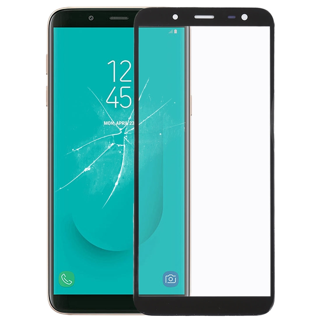 Front Screen Glass + OCA Adhesive Samsung Galaxy J6 / J600