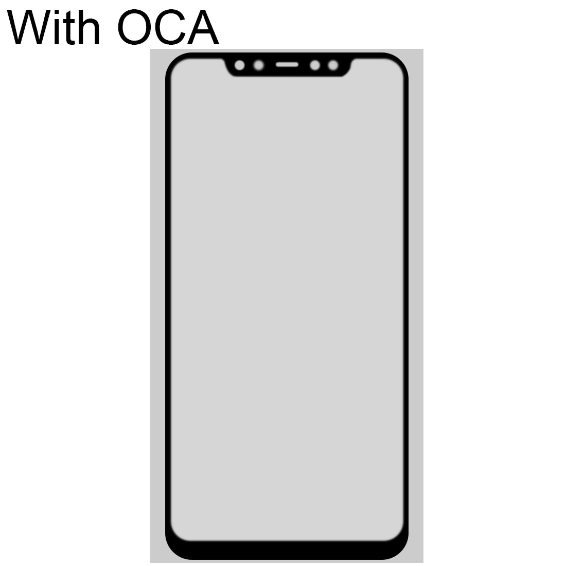Front Screen Glass + OCA Adhesive Xiaomi MI 8