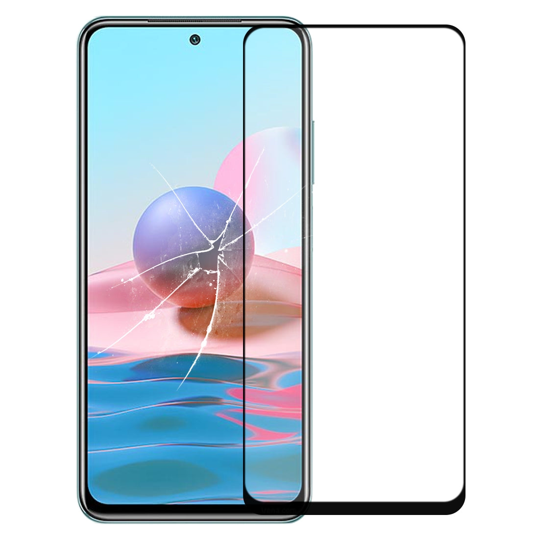 Cristal Pantalla Frontal + Adhesivo OCA Xiaomi Redmi Note 10 4G