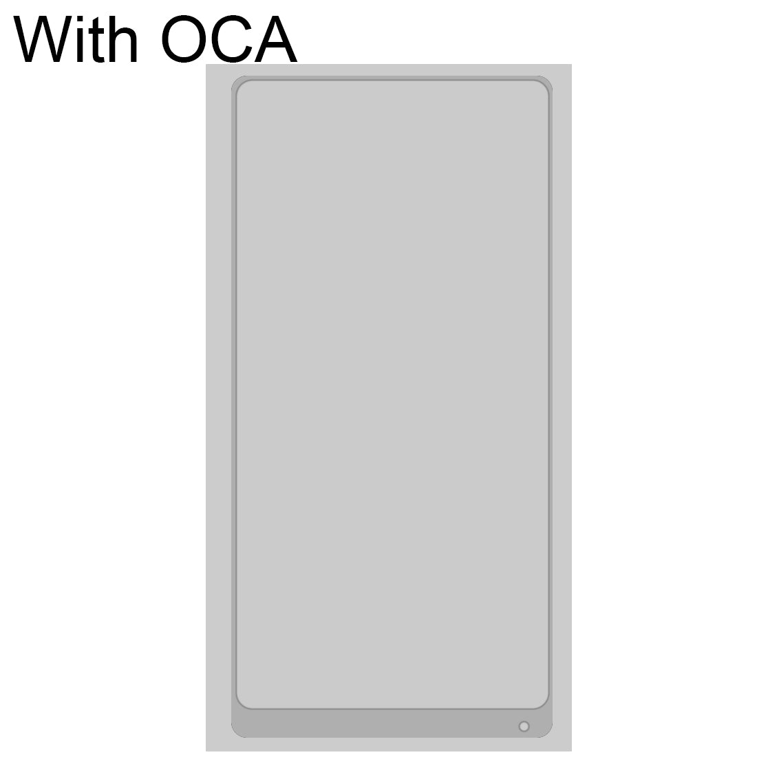 Front Screen Glass + OCA Adhesive Xiaomi MI Mix 2 White